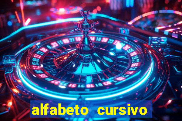 alfabeto cursivo pontilhado para imprimir pdf